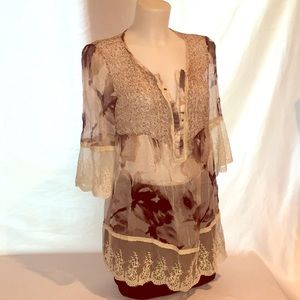 Sundance Silk Sheer BoHo Tunic!